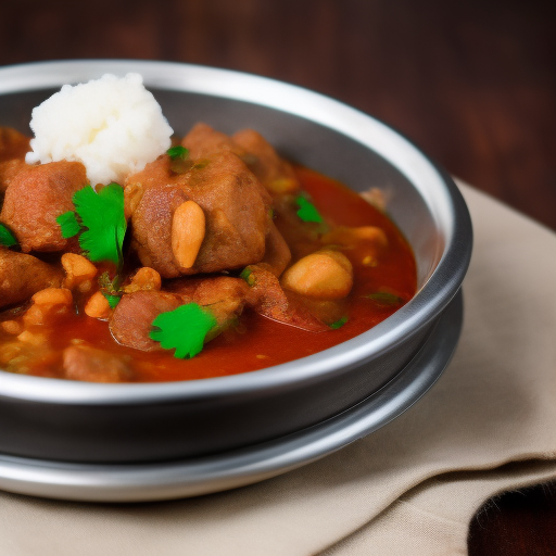 Delicioso guiso de carne argentino

