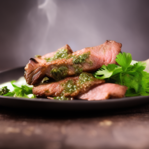 Carne a la Parrilla con Chimichurri Criollo

