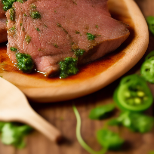 Receta de Carne Argentina con Chimichurri

