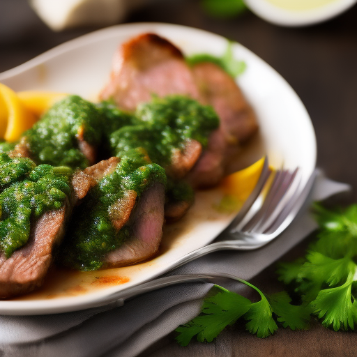 Un sabor auténtico de Argentina: receta de carne a la parrilla con chimichurri

