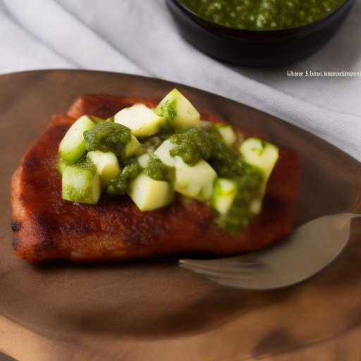 Carne al Horno con Salsa de Chimichurri

