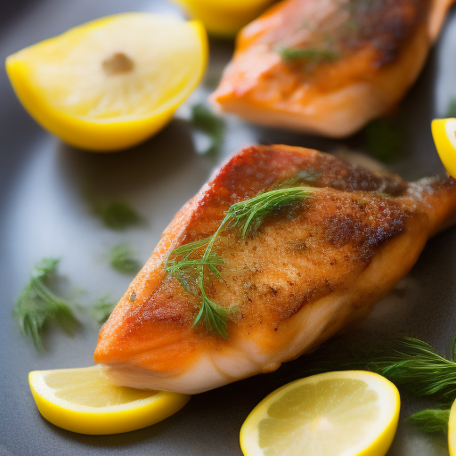 Delicioso Pescado al Horno con Limón y Hierbas

