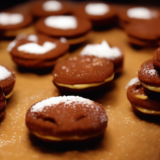 Delicioso postre argentino: alfajores rellenos de dulce de leche

