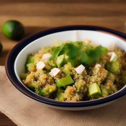 Ensalada de quinoa con pollo y aguacate

