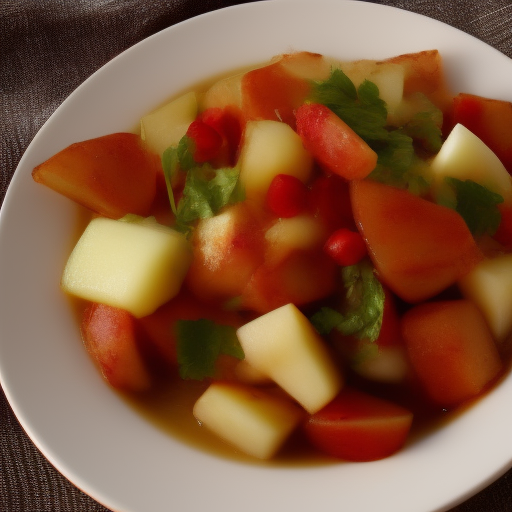 Ensalada de manzana y remolacha con aliño de mostaza y miel - Una receta típica de Argentina

