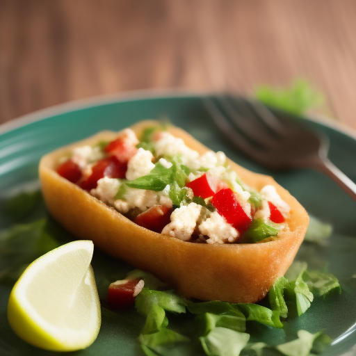 Ensalada fresca y deliciosa con aderezo de mostaza y miel

