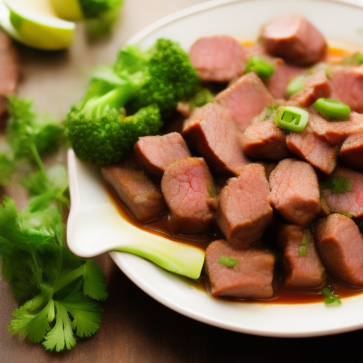 Receta de Carne China Salteada con Verduras

