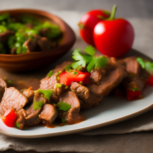 Blog title: Deliciosa Receta China de Carne con Salsa de Soja

