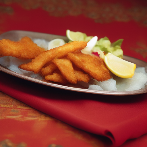 Pescado Frito con Salsa de Ajo al estilo Chino

