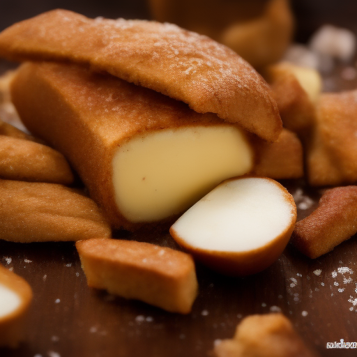 Delicioso postre chino de crema de coco

