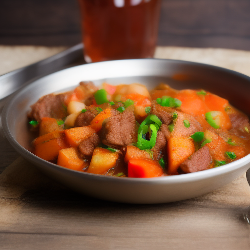 Carne guisada estilo español con patatas

