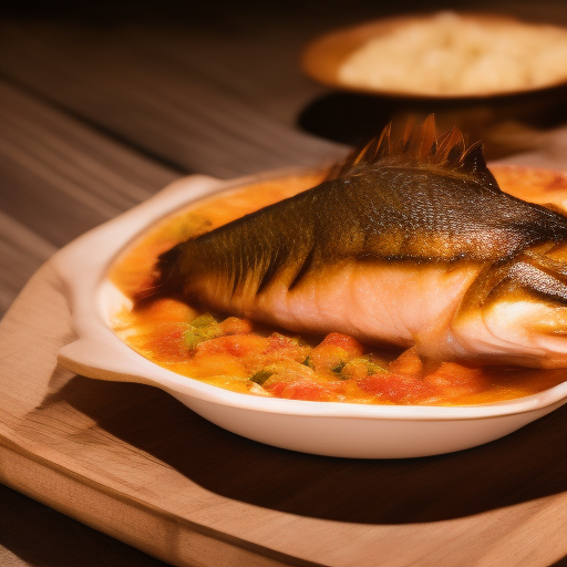 Delicioso pescado al horno 

