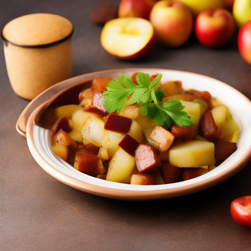 Ensalada española de chorizo y manzana

