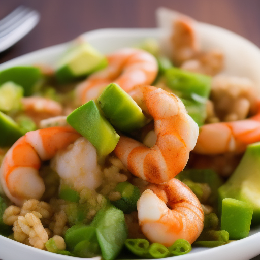 Ensalada de aguacate y gambas

