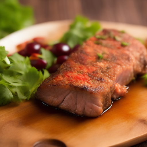 Filete de Ternera con Salsa de Vino Rojo

