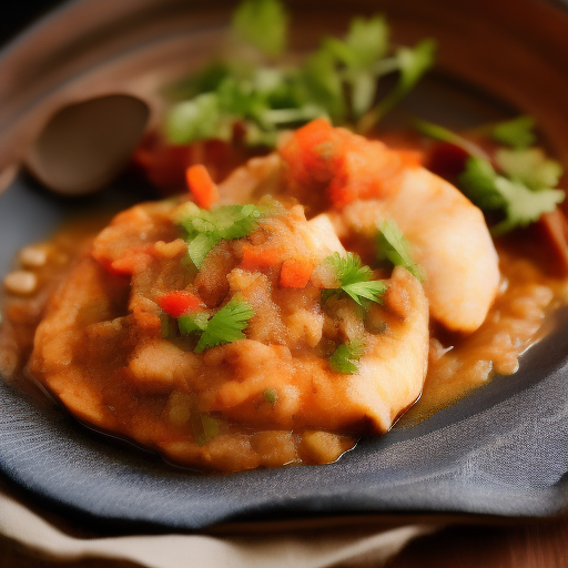 Delicioso guiso de pescado francés

