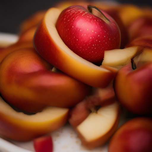 Delicioso postre francés de manzanas y caramelo

