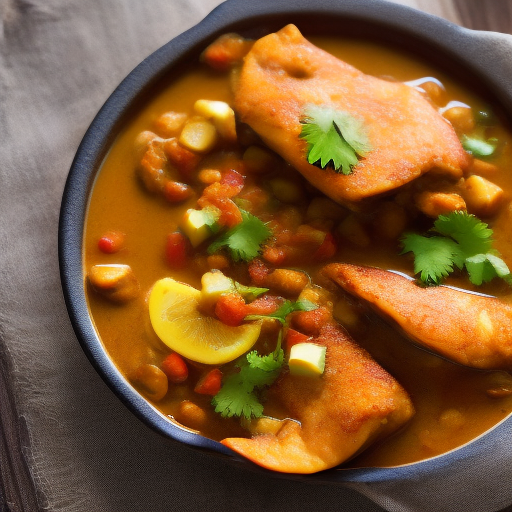 Receta de pescado al curry con especias indias

