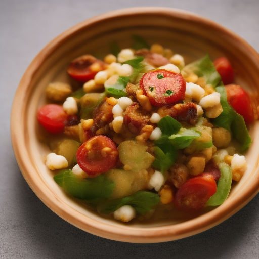 Ensalada India de Garbanzos y Espinacas

