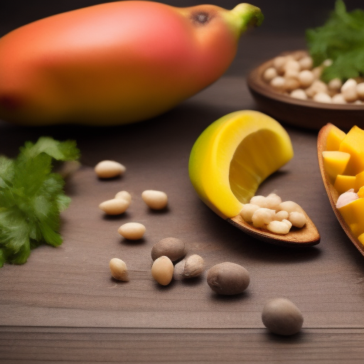 Ensalada de mango y garbanzos con especias indias
