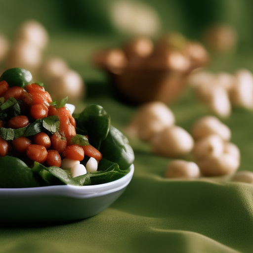 Ensalada de garbanzos con un toque de la India

