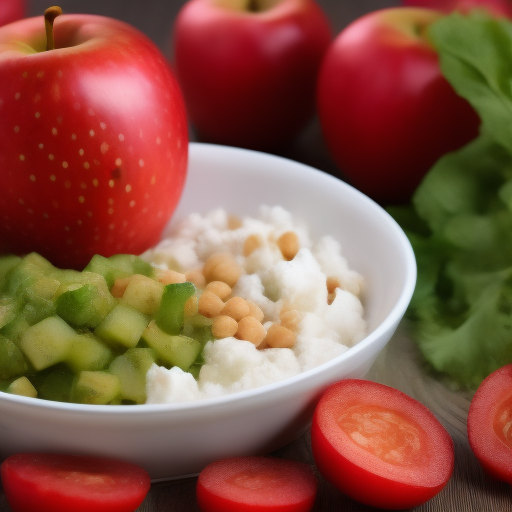 Ensalada India de Garbanzos y Manzanas

