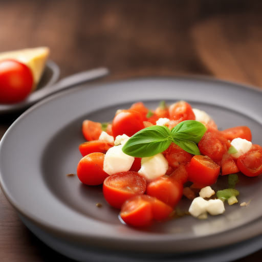 Ensalada italiana de mozzarella y tomate

