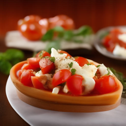 Ensalada de tomate y mozzarella al estilo italiano

