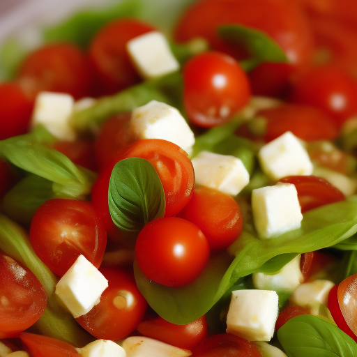 Ensalada Caprese con un toque de limón

