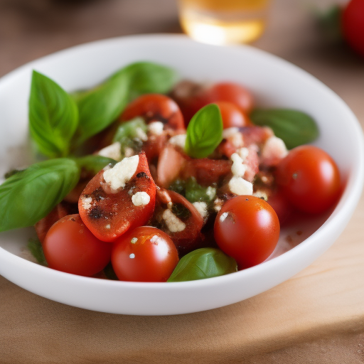 Ensalada Caprese con un toque italiano

