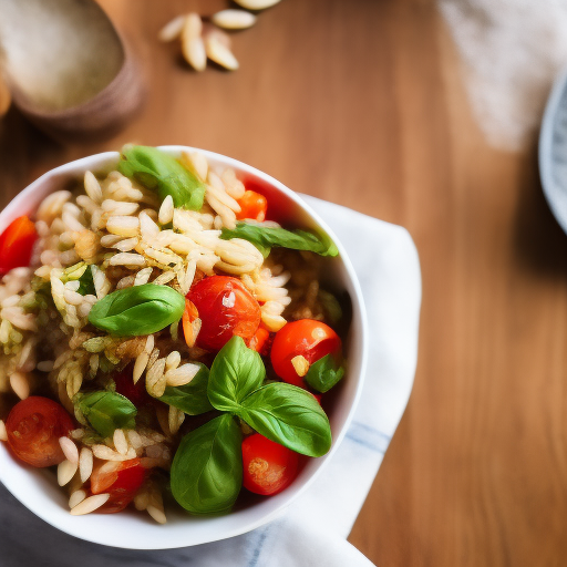 Ensalada de Orzo con Tomates Secos y Pesto - Una Deliciosa Receta Italiana

