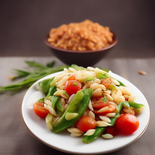 Ensalada de Orzo con Tomates Cherry y Albahaca

