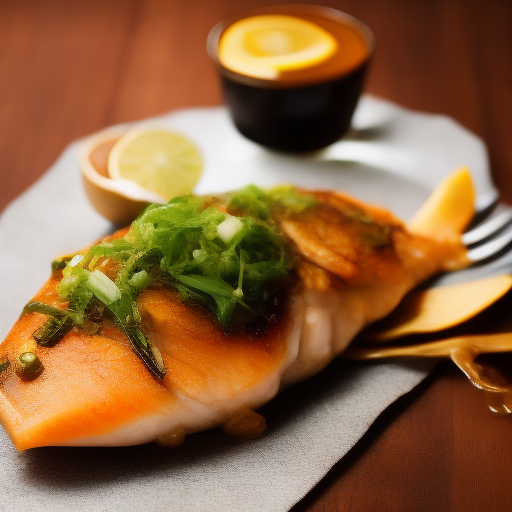 Delicioso Filete de Pescado al estilo Japonés

