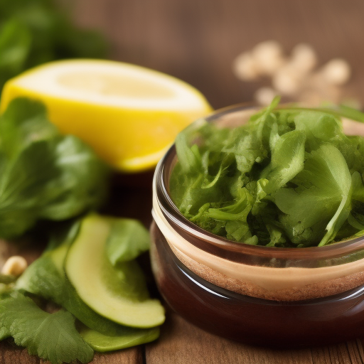 Ensalada de algas, pepino y sésamo

