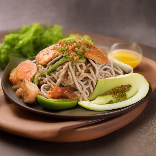 Ensalada Japonesa de Pollo y Soba

