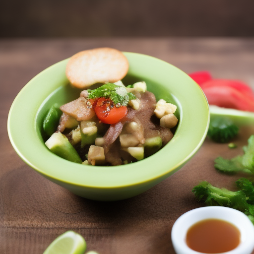 Ensalada japonesa de atún y aguacate

