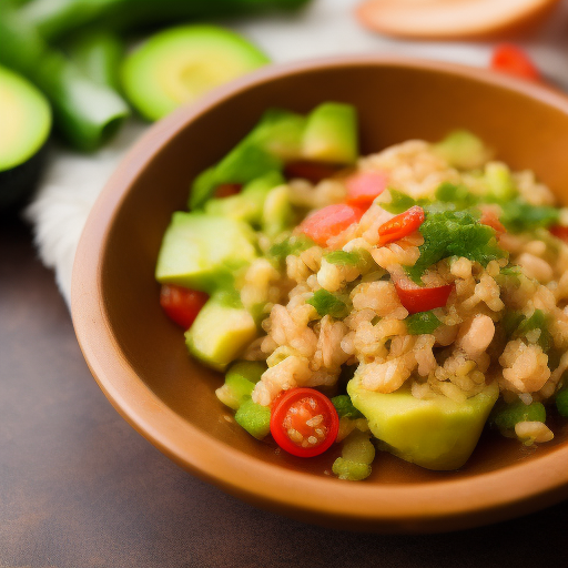 Ensalada Japonesa de Salmón y Aguacate

