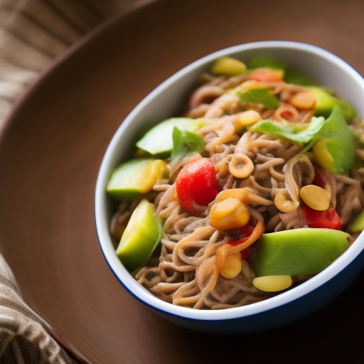 Ensalada de Soba y Verduras: Una Receta Refrescante de Japón

