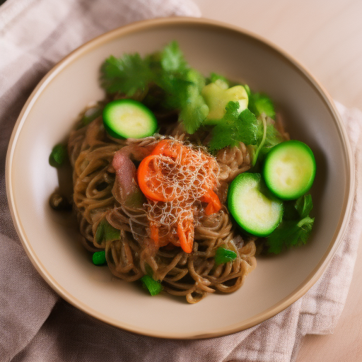 Ensalada de Soba con Salmón Ahumado

