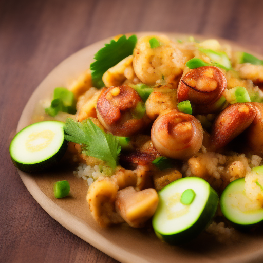 Ensalada de pulpo y pepino japonés con aderezo de soja

