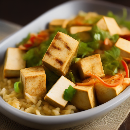 Ensalada de Tofu y Algas Marinas: Una Delicia Japonesa 
