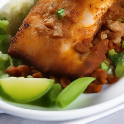 Receta de Pescado al Chipotle con Arroz

