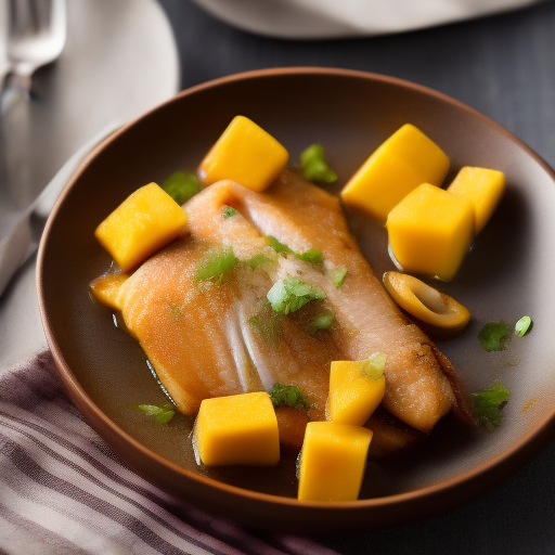 Receta de Pescado Dorado con Salsa de Mango

