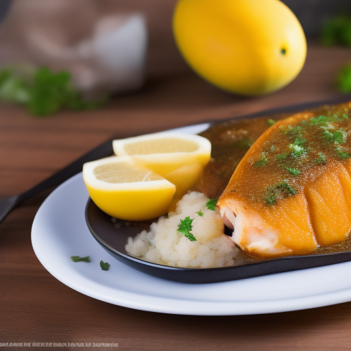 Delicioso Pescado en Salsa de Mango

