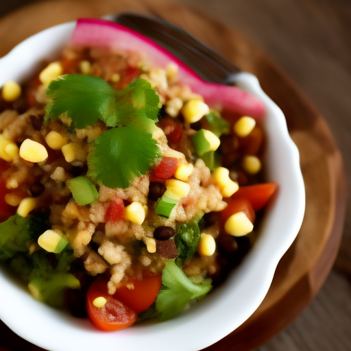 Ensalada mexicana única con un toque especial

